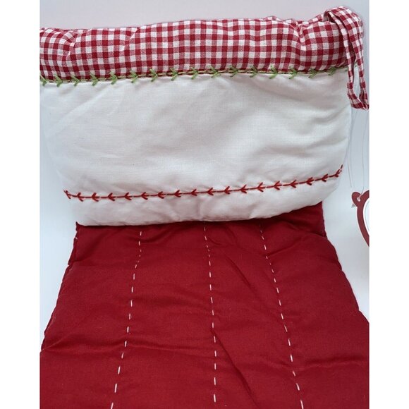 Pottery Barn Kids Maren Christmas Stocking Fire Truck Dog Holiday Quilted - Picture 7 of 12